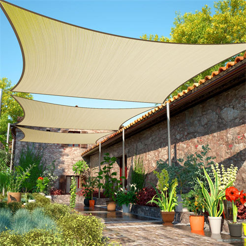 Pone pulchram et scientificam in una e umbraculo artificiati velit HDPE Sol Shade Vela