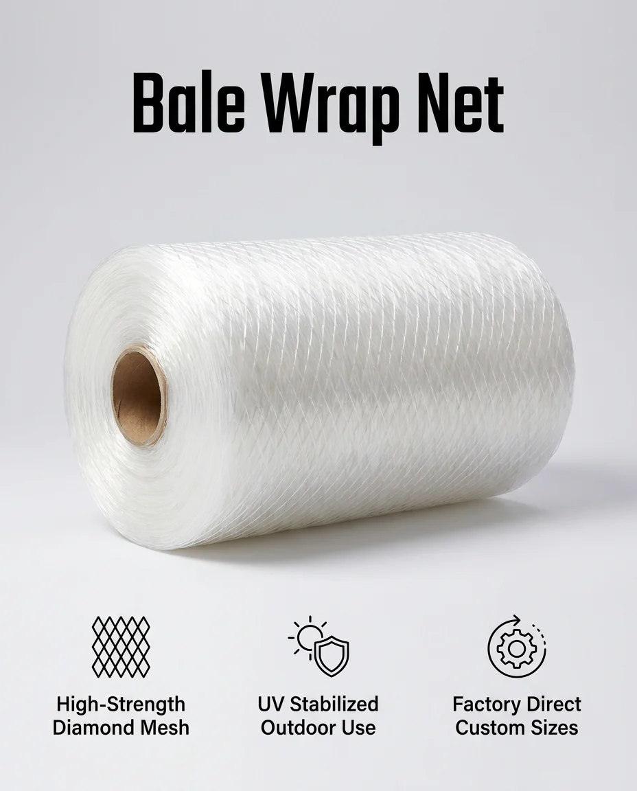 Agricultural Bale Net AMICTORIUM pro Hay Straw et pabulatum Bales