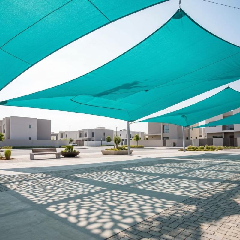 Umbra Navis C% Virgo HDPE UV Block Permeable Mesh Awning